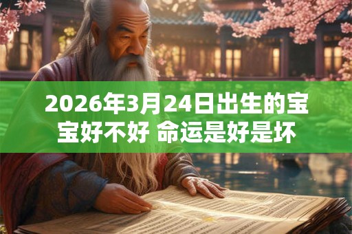 2026年3月24日出生的宝宝好不好 命运是好是坏
