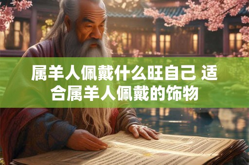 属羊人佩戴什么旺自己 适合属羊人佩戴的饰物