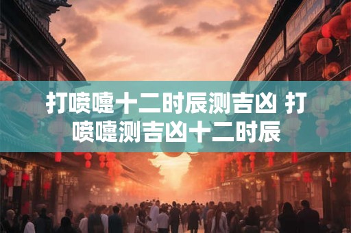 打喷嚏十二时辰测吉凶 打喷嚏测吉凶十二时辰