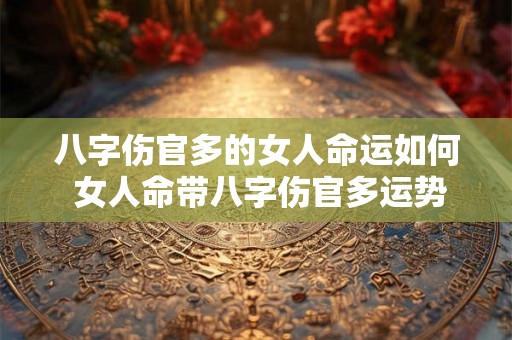 八字伤官多的女人命运如何 女人命带八字伤官多运势如何 八字伤官多的女人命运如何 女人命带八字伤官多运势如何
