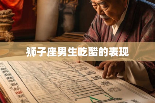 狮子座男生吃醋的表现 狮子座男生吃醋的表现
