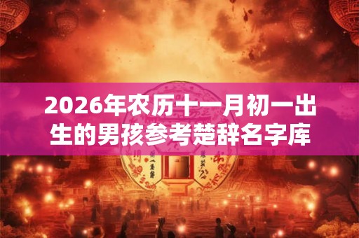 2026年农历十一月初一出生的男孩参考楚辞名字库