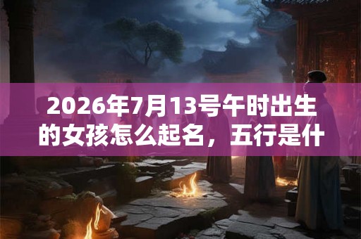 2026年7月13号午时出生的女孩怎么起名，五行是什么？