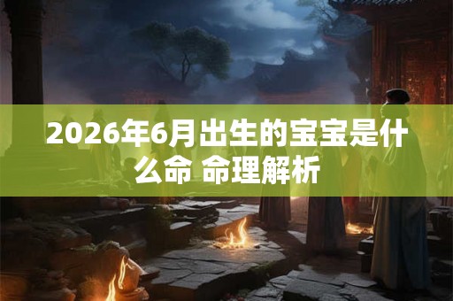 2026年6月出生的宝宝是什么命 命理解析 2026年6月出生的宝宝是什么命 命理解析