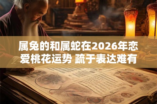 属兔的和属蛇在2026年恋爱桃花运势 疏于表达难有激情