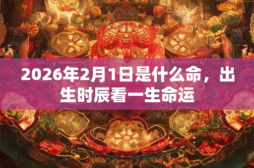 2026年2月1日是什么命,出生时辰看一生命运 2026年2月1日是什么命,出生时辰看一生命运