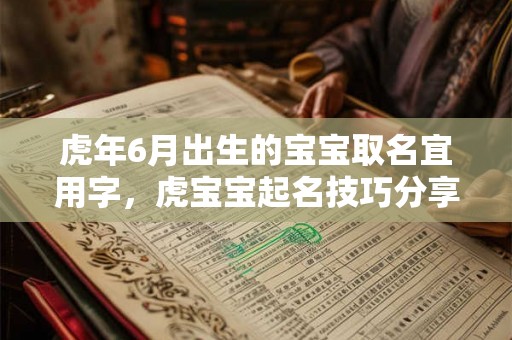 虎年6月出生的宝宝取名宜用字，虎宝宝起名技巧分享！