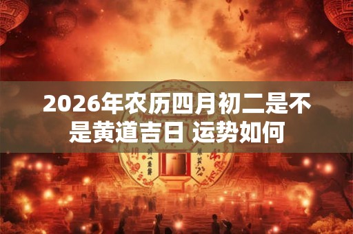 2026年农历四月初二是不是黄道吉日 运势如何 2026年农历四月初二是不是黄道吉日 运势如何