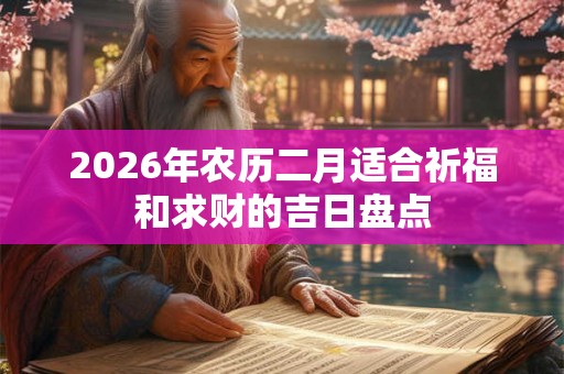 2026年农历二月适合祈福和求财的吉日盘点