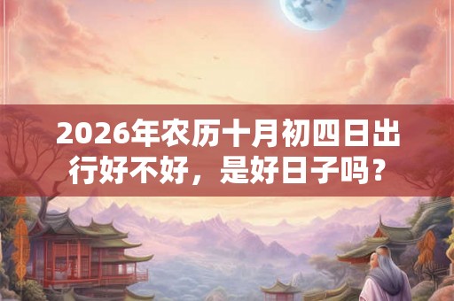 2026年农历十月初四日出行好不好，是好日子吗？