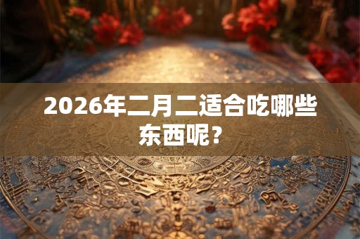 2026年二月二适合吃哪些东西呢？