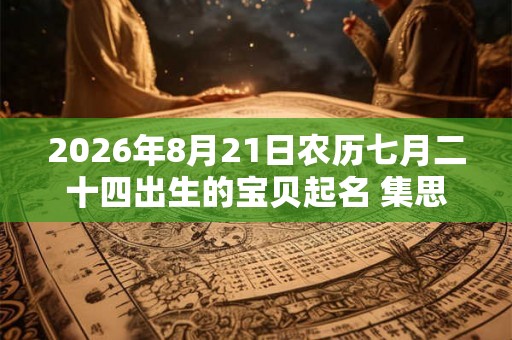 2026年8月21日农历七月二十四出生的宝贝起名 集思广益起新生儿名字