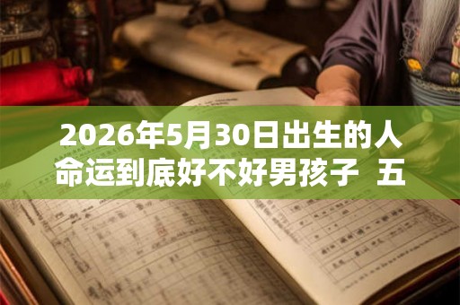 2026年5月30日出生的人命运到底好不好男孩子  五行运势详解