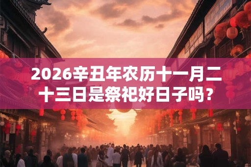 2026辛丑年农历十一月二十三日是祭祀好日子吗？