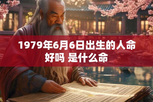 1979年6月6日出生的人命好吗 是什么命