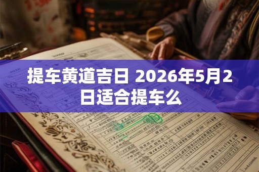 提车黄道吉日 2026年5月2日适合提车么