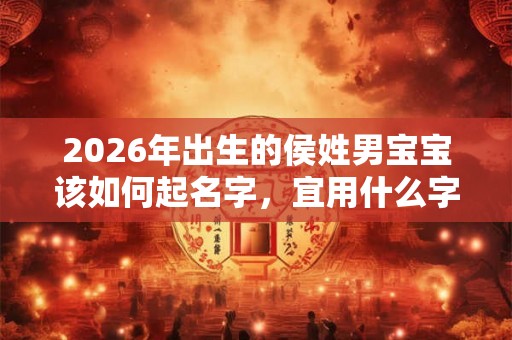 2026年出生的侯姓男宝宝该如何起名字，宜用什么字。