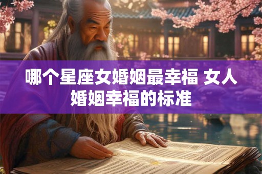 哪个星座女婚姻最幸福 女人婚姻幸福的标准