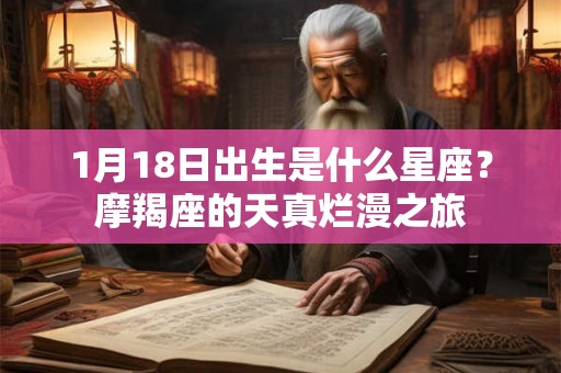 1月18日出生是什么星座？摩羯座的天真烂漫之旅