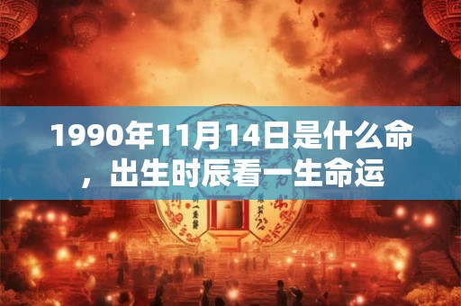 1990年11月14日是什么命，出生时辰看一生命运