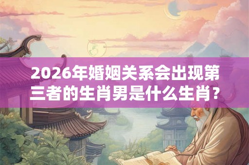 2026年婚姻关系会出现第三者的生肖男是什么生肖？