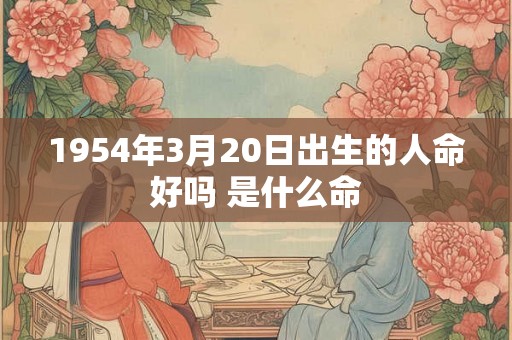1954年3月20日出生的人命好吗 是什么命