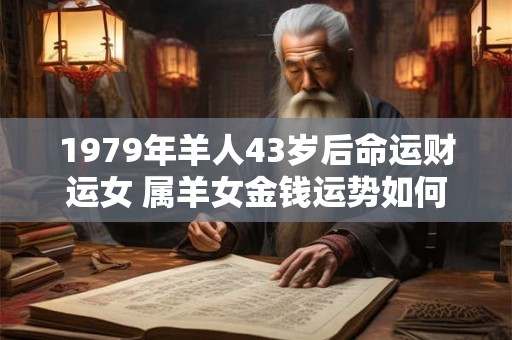 1979年羊人43岁后命运财运女 属羊女金钱运势如何