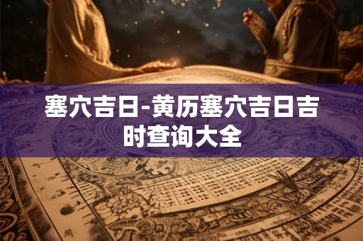 塞穴吉日-黄历塞穴吉日吉时查询大全