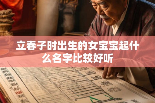 立春子时出生的女宝宝起什么名字比较好听