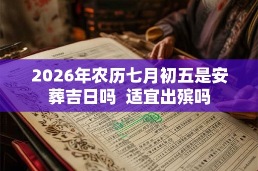 2026年农历七月初五是安葬吉日吗  适宜出殡吗