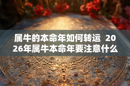 属牛的本命年如何转运  2026年属牛本命年要注意什么