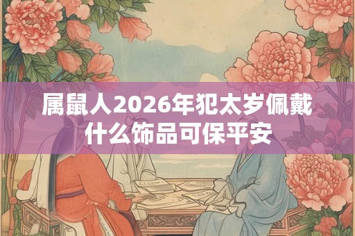 属鼠人2026年犯太岁佩戴什么饰品可保平安