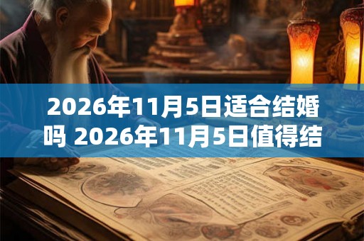 2026年11月5日适合结婚吗 2026年11月5日值得结婚吗
