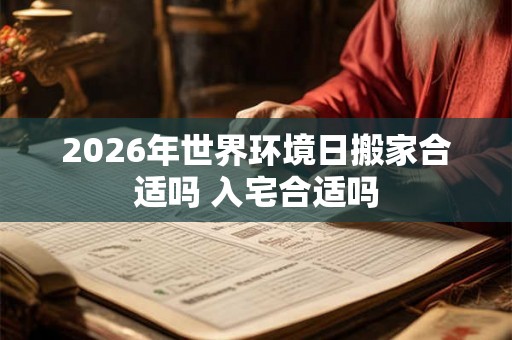 2026年世界环境日搬家合适吗 入宅合适吗