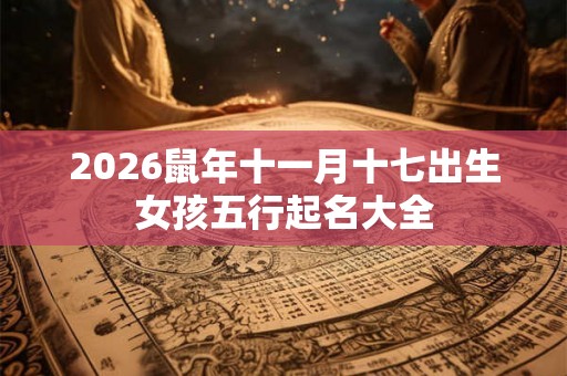 2026鼠年十一月十七出生女孩五行起名大全