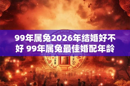 99年属兔2026年结婚好不好 99年属兔最佳婚配年龄