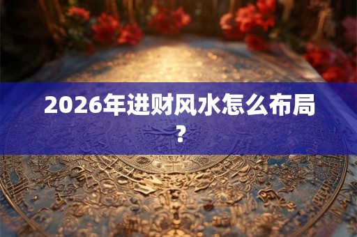 2026年进财风水怎么布局？