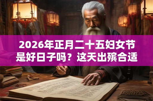 2026年正月二十五妇女节是好日子吗？这天出殡合适吗？
