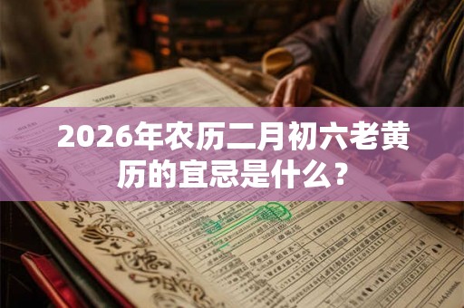 2026年农历二月初六老黄历的宜忌是什么？