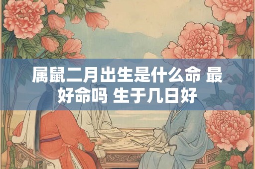 属鼠二月出生是什么命 最好命吗 生于几日好