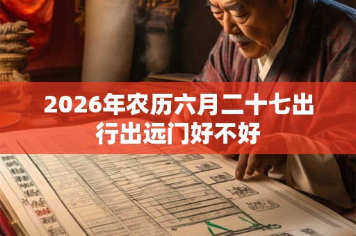 2026年农历六月二十七出行出远门好不好