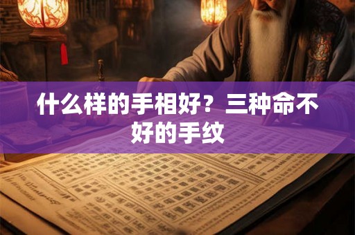 什么样的手相好？三种命不好的手纹