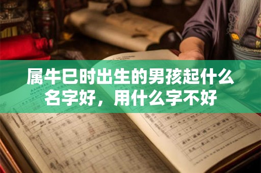 属牛巳时出生的男孩起什么名字好,用什么字不好 属牛巳时出生的男孩起什么名字好,用什么字不好