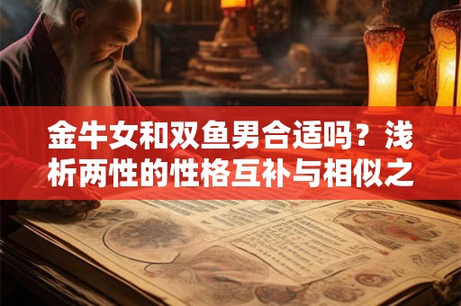 金牛女和双鱼男合适吗？浅析两性的性格互补与相似之处