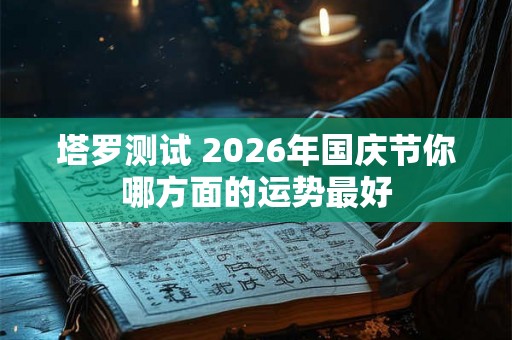 塔罗测试 2026年国庆节你哪方面的运势最好
