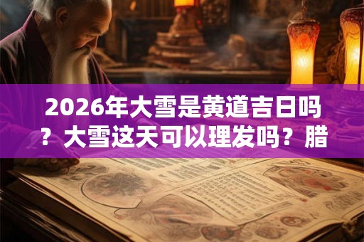 2026年大雪是黄道吉日吗？大雪这天可以理发吗？腊月理发有禁忌吗？