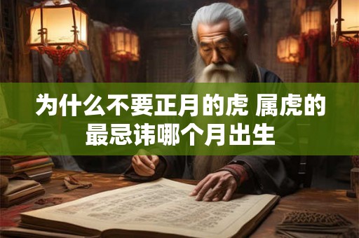 为什么不要正月的虎 属虎的最忌讳哪个月出生
