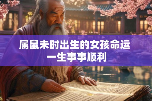属鼠未时出生的女孩命运 一生事事顺利