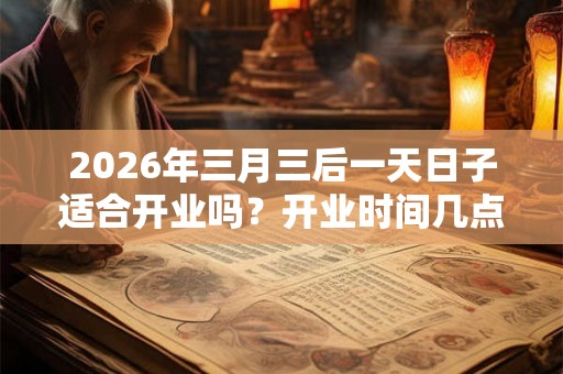 2026年三月三后一天日子适合开业吗?开业时间几点比较好? 2026年三月三后一天日子适合开业吗?开业时间几点比较好?