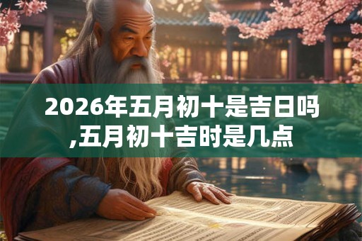 2026年五月初十是吉日吗,五月初十吉时是几点